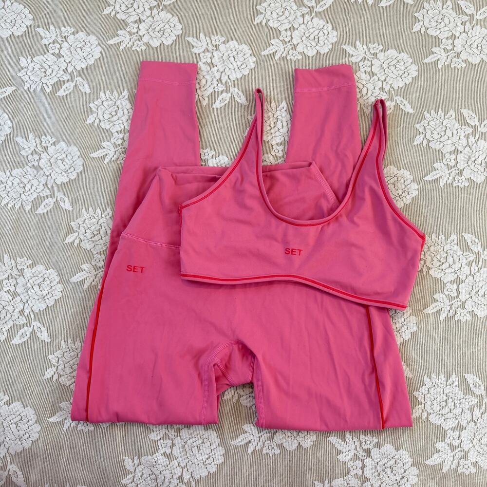 SET Active Sportbody Pink Leggings & Bra Set